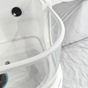 <span class=keywords><strong>Bañera</strong></span> de vidrio de ozono independiente moderna con escurridor, incluye sala de baño de spa para mascotas y silla para perros, fácil instalación en el baño - Product Image 3