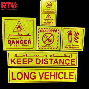 20CMX20CM Camion <span class=keywords><strong>DANGER</strong></span> Autocollant Réfléchissant Fadeless Diamant Grade Autocollant De Voiture Auto-Adhésif - Product Image 6