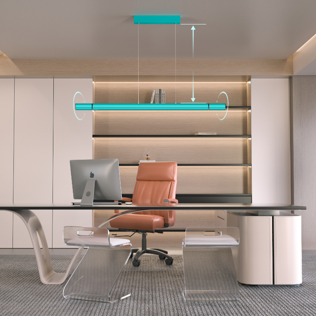 LETARON LED Linear Pendant Light (hover + Hand Wave + Adjustable + Floodlight) 5 Colors Modern Linear Chandelier Light