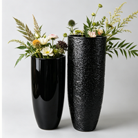 Grandes jardinières en fibre de verre, pots de fleurs légers et écologiques pour l'extérieur, décoration de jardin, centres commerciaux, hôtels, maisons et espaces commerciaux