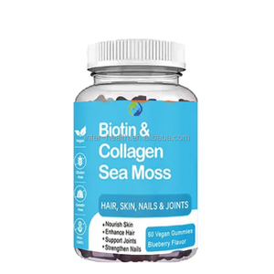 Oem תווית פרטית תוספת ביוטין קולגן ים ים moss עבור טיפול העור ציפורניים ויטמין gummies - Product Image 1