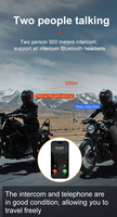 Y80-2X Full Duplex 800m headphone interkom nirkabel, headphone interkom nirkabel untuk helm sepeda motor dengan kualitas suara jernih