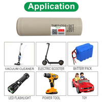 Batterie originale 21700 30T 3000mah 35A 3.6V INR21700 Batterie au lithium à dessus plat pour pack de batteries de lampe torche