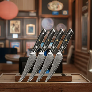 Cuchillo <span class=keywords><strong>para</strong></span> <span class=keywords><strong>Carne</strong></span> WAIKIN AUS-10, Acero <span class=keywords><strong>de</strong></span> Damasco, Mango G10, 4.5 Pulgadas, 60 HRC, Ambidiestro, <span class=keywords><strong>para</strong></span> Cocina, con Caja <span class=keywords><strong>de</strong></span> Regalo - Product Image 6