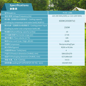 Aire Acondicionado Portátil PCX6R-12MA 600W Enfriamiento 15L Deshumidificación Para Habitaciones Pequeñas Menores a 10 m² - Product Image 1