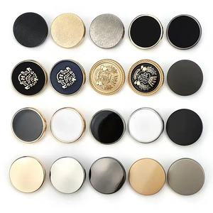 SAS Eco-friendly Wholesale Factory Price Round Gold Black Sewing <strong>Metal</strong> Shank <strong>Button</strong> - Product Image 3