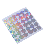 Étiquettes de sécurité holographiques adhésives personnalisées avec marquage à chaud anti-contrefaçon, tailles et formes sur mesure