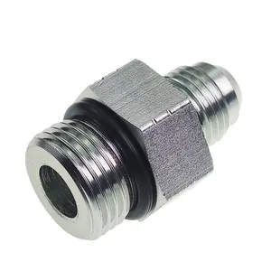 Hydraulic Connector 1JO Male 74 Degree Cone SAE Male Thread O-ring Nipple Barbed Reducing America Hydraulic Fittings Adapter