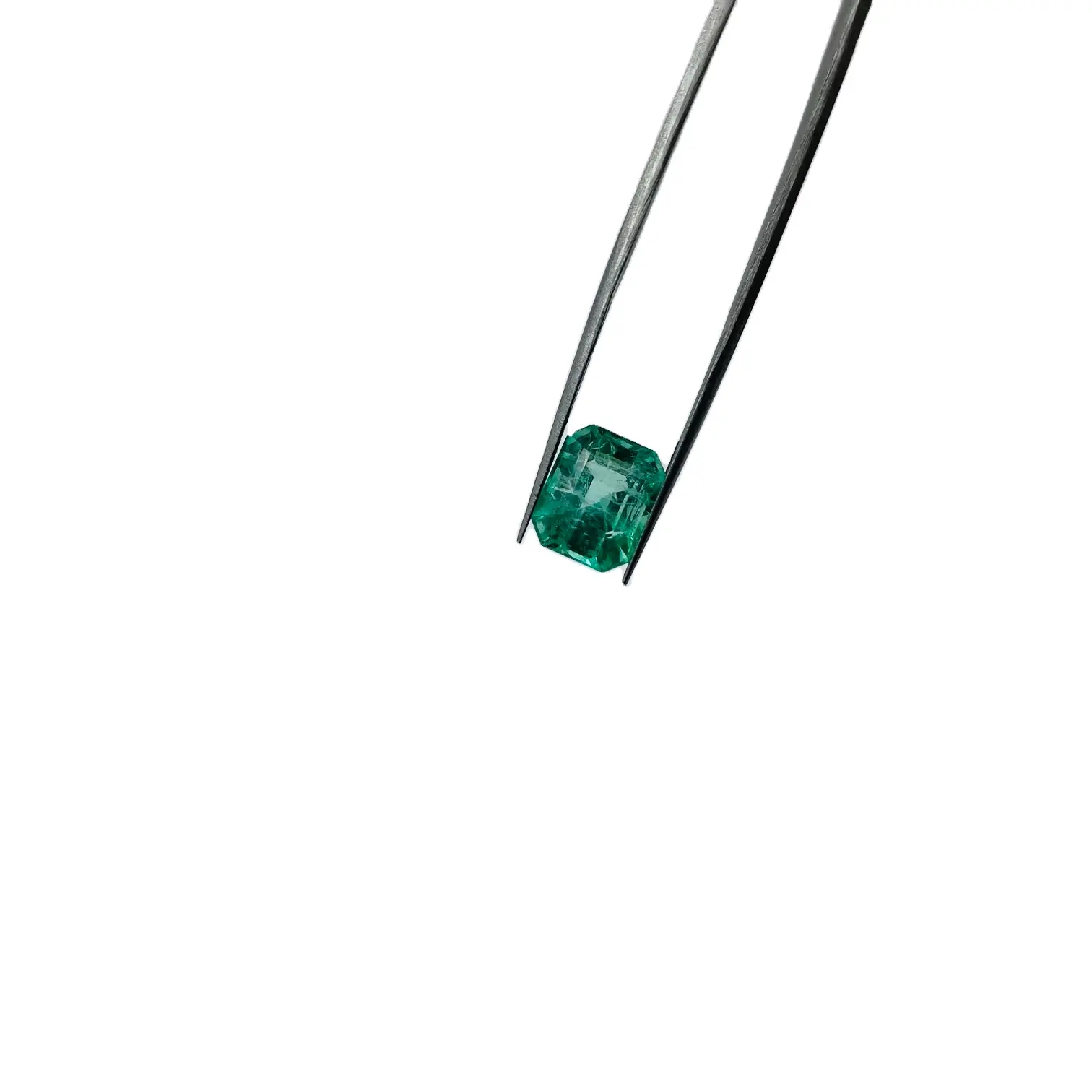 천연 콜롬비아 팔각형 컷 3.85 캐럿 하이 퀄리티 에메랄드 완벽한 반지 느슨한 보석