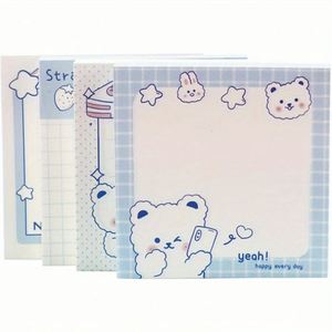 4 Pack Mixed Color Mini Paper Notes Cute Kawaii Fruit Sticky <b>Memo</b> <b>Pads</b> 3x3inch Digital Printing 80 Sheets OEM Brand Zhejiang - Product Image 2