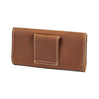 AIGUONIU Vintage Men's Cow Leather Phone Pouch iPhone 14 Pro Max pour Samsung Galaxy Case 4.7-6.7 Inch Waist Bag Clip Cow Leather