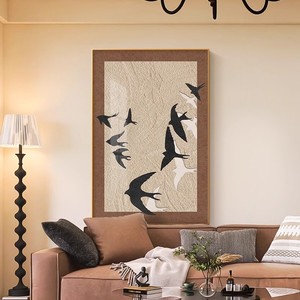 Modern Decorative Painting Geometric Abstraction Inkjet <b>Printing</b> Aluminum Alloy <b>Frame</b> 30-40mm Living Room Wall Art - Product Image 2
