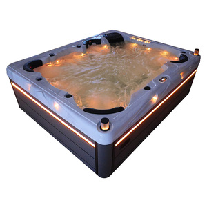 Outdoor Spa 6 <b>Person</b> Family With <b>Massage</b> Bathtub Acrylic Hot Tub with 117 Jets Music LED Light for spa - Product Image 3