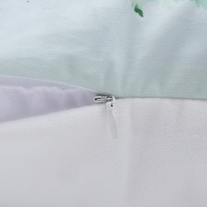 Fodere per cuscini natalizi, 4 pezzi, design invernale con albero di pino e fiocchi di neve, in morbido velluto, decorazioni per divano e poltrone - Product Image 5