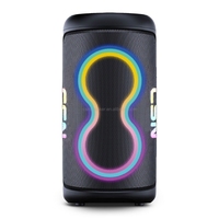 CSN-S1208 Armoire en plastique à LED RGB alimentée par batterie avec microphone intégré pour une utilisation en extérieur AC 100-240V