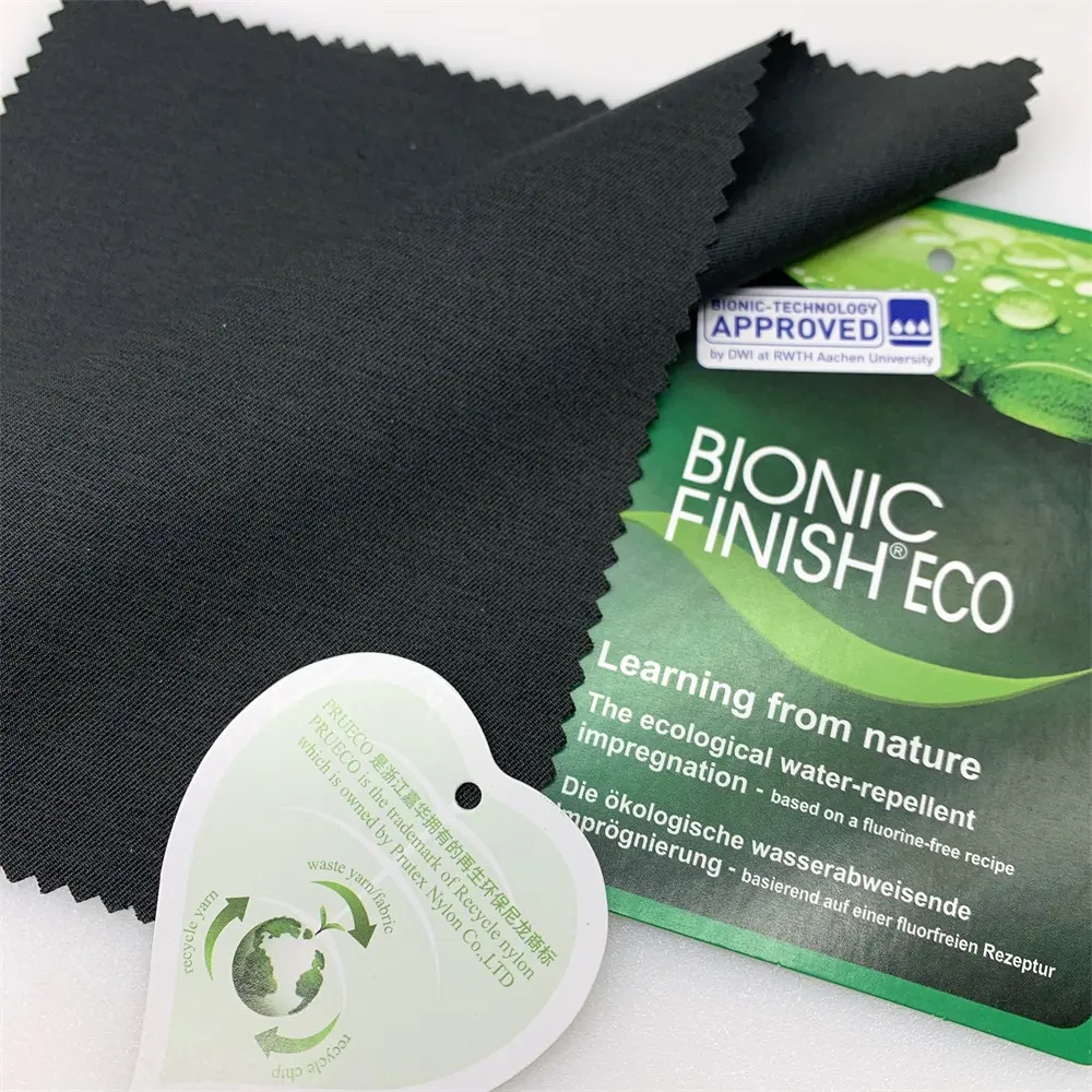 Eco-friendly 120 Gsm Recycled Polyester Fabric Rpet Repreve Made From Recycled Plastic Bottles for Curtains for Short Use