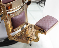 BEIMENG Nouveau Fauteuil de Barbier Hydraulique en Cuir Noir Robuste, Mobilier de Salon de Beauté, Vente en Gros, Chaise Commerciale à Succès