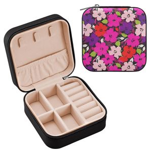 Custom Printed PU Leather Square Jewelry Gift Box Bulk Packaging for Retail - Product Image 2