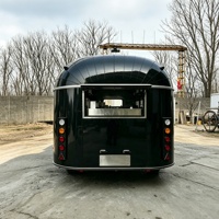 Camion de restauration de Noël en acier haute résistance, chariot électrique pour bière, remorque à pizza, cuisine itinérante certifiée UKCA pour style rétro