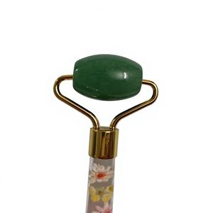 Rouleau de massage en aventurine verte, rouleau de massage personnalisé avec logo, masseur facial, rouleau de jade de haute qualité - Product Image 3