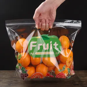 Marchio magico di alta qualità cerniera tenere sacchetto di plastica fresca di imballaggio per frutta e mela uva Banana frutta fresca pacchetto