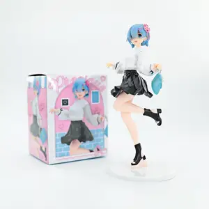 24CM Re: Zero/ Re: hidup di dunia yang berbeda dari tanggal mainan figur PVC Anime Rem nol