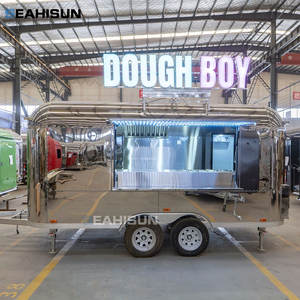 Camion de restauration mobile en acier inoxydable et pour <span class=keywords><strong>camping</strong></span>-<span class=keywords><strong>car</strong></span>, idéal pour la vente de glaces, de café ou de nourriture, avec protection contre le vent - Product Image 3