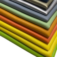 Tissu en cuir PU grain Napa en stock, vente en gros, épaisseur 1,2 mm, matériau entièrement en PU résistant à l'abrasion pour bagages, sacs, canapés, usage domestique