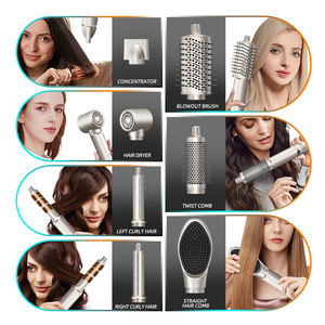 7-in-1 Ionen High-Speed Haartrocknerbürste, Warmluftbürste, Haarstyling-Tool mit automatischem Lockenstab - Product Image 4