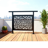 Panneau de balustrade décoratif en métal découpé au laser pour la protection de l'intimité / Balustrade de terrasse / Balustrade d'escalier / Commande sur mesure |   En extérieur ou en intérieur