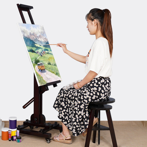 Cavalletto Professionale per Artisti in Legno di Faggio, Altezza Regolabile, Pieghevole, Cavalletto da Terra Robusto Extra Large per <span class=keywords><strong>Studio</strong></span> - Product Image 6