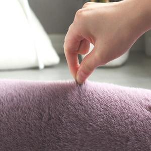 <span class=keywords><strong>Tapis</strong></span> Moderne et Tendance en Fausse Fourrure de Lapin de Grande Taille pour Chambre, Salon, Baie Vitrée, Lavable en Machine, Ensemble de <span class=keywords><strong>Tapis</strong></span> de Table et de Chevet Moelleux - Product Image 4