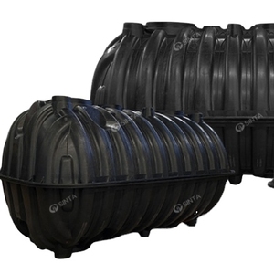 Sistema de tanque séptico desmontable de tres cámaras subterráneas de HDPE Tanque séptico de inodoro de plástico PE - Product Image 1