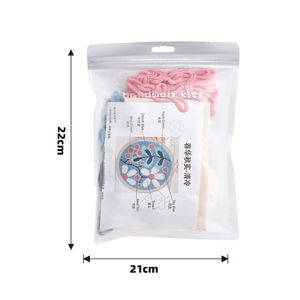 Kits de bordado a mano DIY personalizados, <span class=keywords><strong>punto</strong></span> de <span class=keywords><strong>cruz</strong></span>, trabajo de aguja de ganchillo, flores de tela impresas <span class=keywords><strong>para</strong></span> adultos, decoración interior creativa - Product Image 5