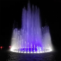 Fuente Comercial para Piscina Chaohua, Acero Inoxidable 304, Diseño Moderno, Control de Música LED para Exteriores, Duradera, 110V/220V, 1 Año de Garantía