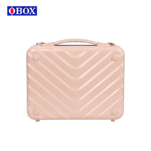 Estuche de belleza con espejo de maquillaje LED, interruptor táctil con luz, caja de almacenamiento de cosméticos portátil, rectangular, para uso doméstico, color rosa - Product Image 4
