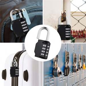 Combination Lock Anti Rust <b>Padlock</b> Set Security <b>Padlock</b> for <b>Gym</b>, Sports, School TSA Lock 4 Digit - Product Image 5