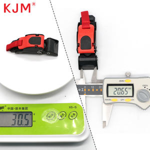 Fibbia casco moto funzionale a sgancio rapido per 20mm di larghezza cinghie mento clip nuova condizione - Product Image 2