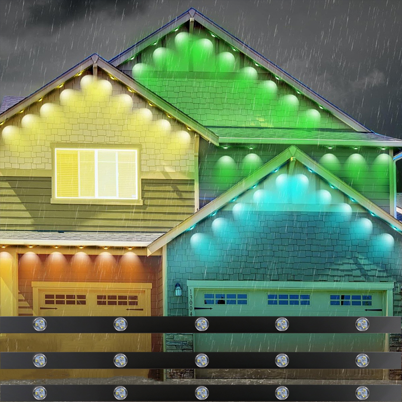 Pixel Gemstone RGBW 12V Outdoor LED Point Light IP68 Waterproof 30mm Warm White Landscape Lighting High CRI 90 PC Lamp