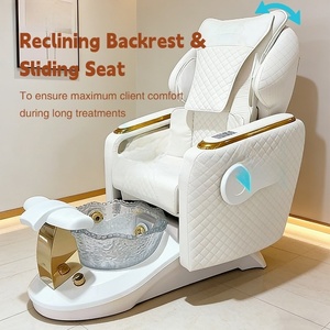 Sillón de Pedicura Profesional para Salón de Belleza, Color Personalizado, con Hidromasaje, Masaje Eléctrico y Asiento Reclinable - Lujo para Salón de Uñas - Product Image 6
