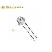 Ampoules LED transparentes rondes de 5 mm, super lumineuses, claires comme l'eau, vertes, rouges, blanches, jaunes, bleues, diodes électroluminescentes F5