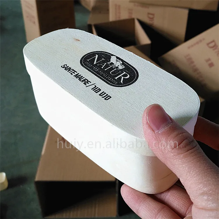 Caixas de madeira de queijo, logotipo pequeno personalizado do vendedor leve balsa fina barata presente de madeira para armazenamento retangular