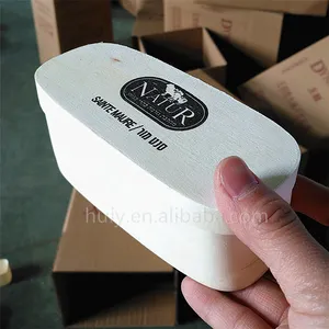 Kotak Keju Hadiah Kayu Balsa Tipis Potongan Ringan Lapisan Poplar Logo Kecil Kustom untuk Penjualan Penyimpanan Persegi Panjang