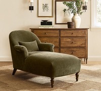 Canapé de style moderne pour salon, chambre et hôtel – Chaise longue confortable en tissu