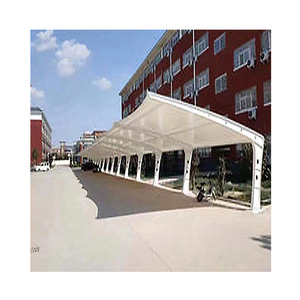 Structure en acier Hao : Abri de station de recharge en membrane en forme de 7 pour projet photovoltaïque dans un parc logistique - Product Image 1