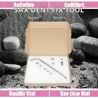 Professional Saxophone Dent Remover Tool Set-Manual Operation 3-Year Warranty Reusable Brass Instrument Neck Repair Maintenance