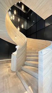 <span class=keywords><strong>Escalier</strong></span> en <span class=keywords><strong>travertin</strong></span> argenté naturel antidérapant de luxe PerfectStone pour la décoration intérieure, la conception et les projets de construction - Product Image 4