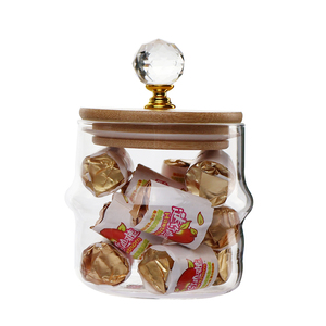 High Borosilicate Bamboo Covered <strong>Storage</strong> <strong>Jar</strong> <strong>Kitchen</strong> Glass sealed <strong>Jar</strong> Bamboo Knot Style Creative <strong>Storage</strong> <strong>Jar</strong> - Product Image 2