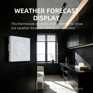 Thermostat de sol intelligent pour hôtel, <span class=keywords><strong>appartement</strong></span>, bureau 3A 16A 25A, commande vocale Alexa Google Home, contrôle de la température Wifi - Product Image 5