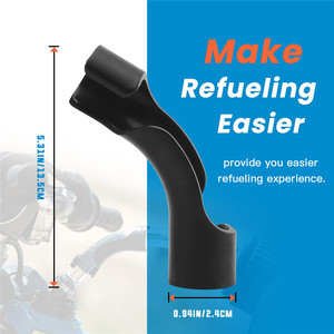CRASTP Sujetador de Manguera para Línea de Combustible, Negro, 1 Unidad, para Modificación de Motocicletas de Carreras - Product Image 3